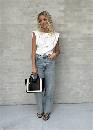 Muse tee with shoulder pads Bright White Copenhagen Muse 